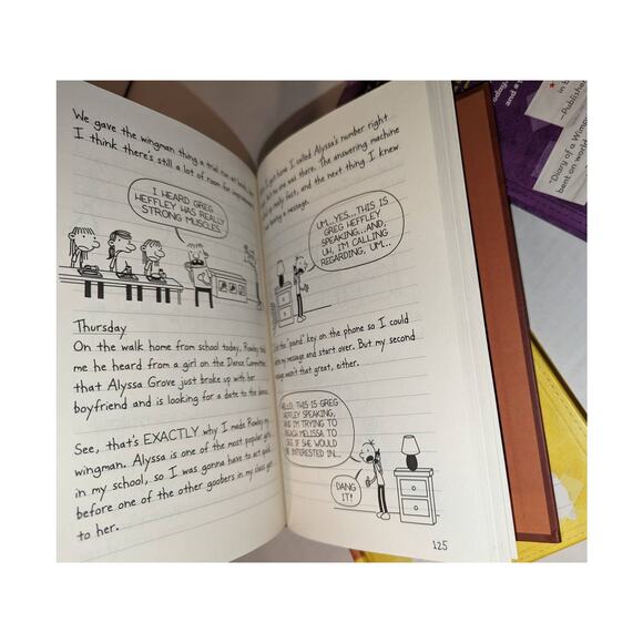 Lot 5 Diary Of A Wimpy Kid Hardcover Teen Books Never Read Jeff Kinney Mint - Picture 8 of 11